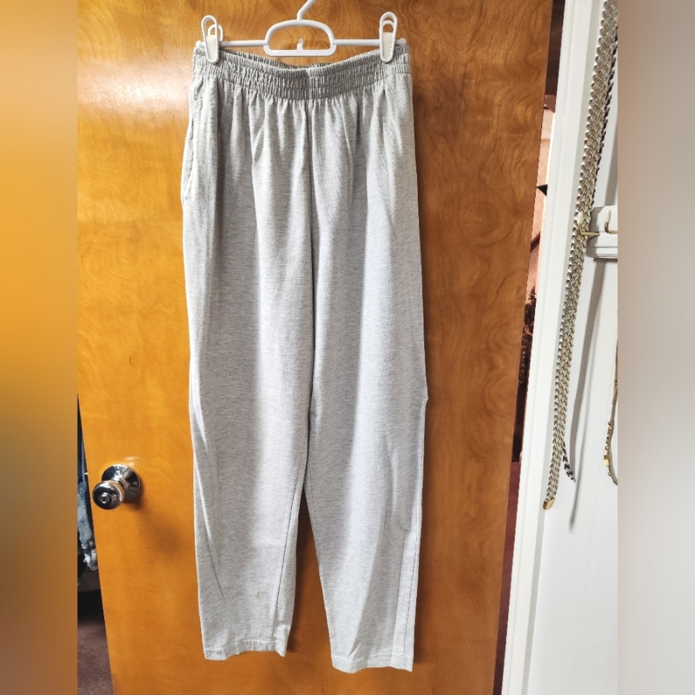 Bold Spirit Women's Light Heather Gray High Rise Elastic Waist Pants S